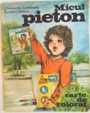 MICUL PIETON de CONSTANTIN GRADIARU, ILUSTRATII de DUMITRU RISTEA, CARTE DE COLORAT, 1981