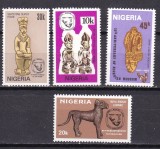 Nigeria 1988 arta populara 25 ani muzeul national MI 404-407 MNH