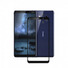 Folie protectie pentru Nokia 9 PureView din sticla securizata full size, negru foto