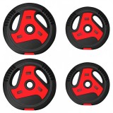 SPORTNOW Discuri greutăți cu m&acirc;nere, 20 kg, gaură 2,5 cm, set 4 | Aosom Romania
