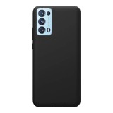 Husa compatibila cu oppo reno 6 pro 5g (snapdragon), matte efect, camera ultra safe, htpmag, black