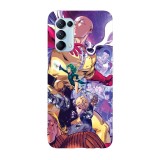 Husa compatibila cu Oppo A72 model One Punch Man Hero Team, Silicon, TPU, Viceversa, Transparent, Carcasa