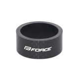 Distantier furca Force 1.1/8 15mm Negru Carbon Ultimate FactoryBikes