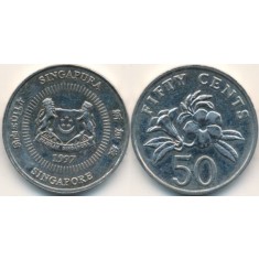 Singapore 1986 - 50 cents, circulata