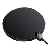 Baseus - Wireless Charger (CCED000001) - for Phone, Earbuds, Digital Display, 15W - Black