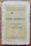 Scrisori catre V. Alecsandri - Ion Ghica// 1934