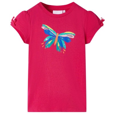 Tricou pentru copii, roz aprins, 128 foto