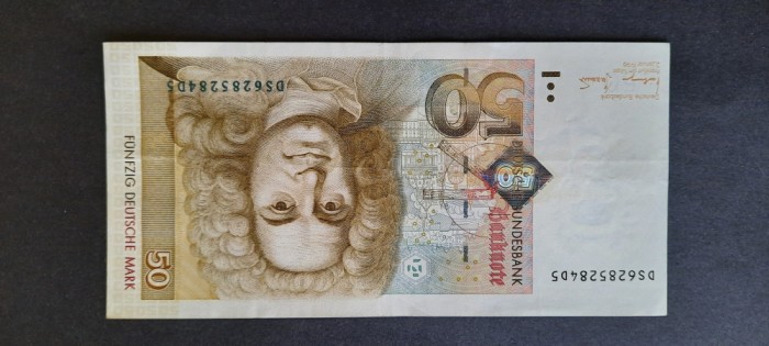 Bancnota 50 DM &quot;Balthasar Neumann&quot; 1996, RFG - A 4035