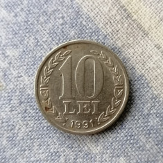 Moneda România 10 lei 1991