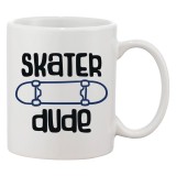 Cana alba personalizata &#039;Skater dude&#039;, INOVATIX&reg;. 330ml