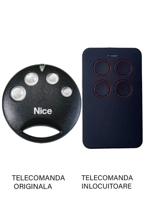 Telecomanda inlocuitoare poarta garaj de 2 si 4 canale cod saritor 433.92MHz NICE SMILO SM4 compatibila cu originalul (842)