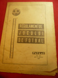 Regulamentul Jocului de Fotbal -Supliment al Revistei Fotbal 1968 ,15 pag