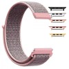 Curea material textil, compatibila cu Apple Watch 9|8|7|6|5|4|3|2|1 Series, 49mm|45mm|44mm|42mm, Light Pink