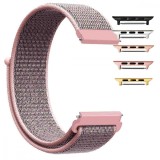 Curea material textil, compatibila cu Apple Watch 9|8|7|6|5|4|3|2|1 Series, 49mm|45mm|44mm|42mm, Light Pink