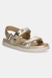 Steve Madden sandale de piele Mona femei, culoarea auriu, SM11002535