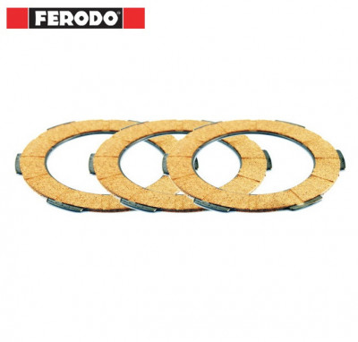 Set discuri ambreiaj Ferodo FCD0578 - Piaggio Ape P (80-85) - Ape TM P (85-89) - Vespa PK - PK XL - PX - Special 50-125cc (set 3 buc) foto