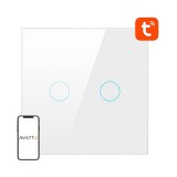 Intrerupator touch, LZTS02-EU-W2, Avatto, ABS, 10 A, 86 x 86 x 33 mm, Alb - Nu necesita nul