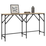 vidaXL Măsuță consolă, stejar sonoma, 140x29x75 cm, lemn prelucrat