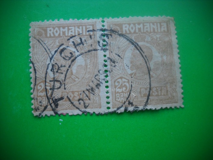 HOPCT LOT NR 380 C 25 BANI -TURCHIS-FERDINAND 1920-STAMPILAT-ROMANIA