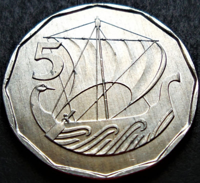 Moneda exotica 5 MILLS - CIPRU, anul 1982 *cod 2545 - RARA UNC! foto