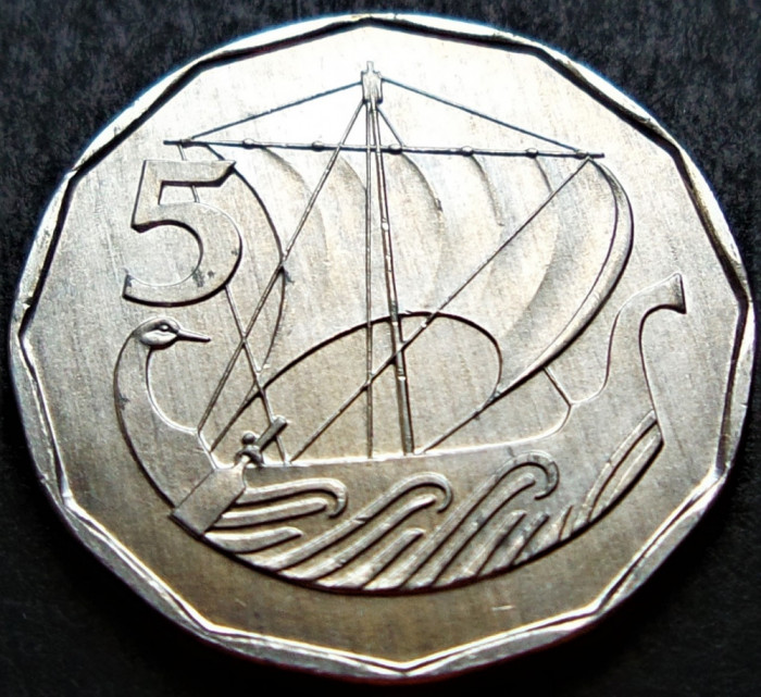 Moneda exotica 5 MILLS - CIPRU, anul 1982 *cod 2545 - RARA UNC!