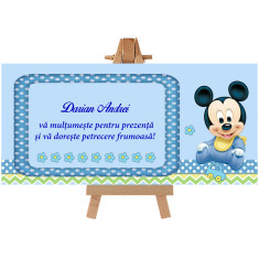 Plic de bani pentru botez Mickey Mouse Handmade by Diana Puiu PBBM 1 foto