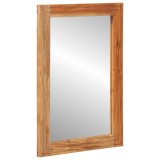 VidaXL Oglindă de baie 50x70x3 cm Lemn masiv de acacia