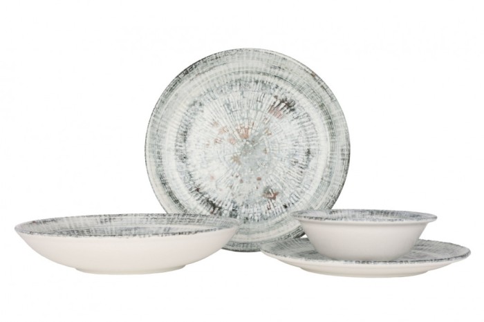 Bonna Set de vesela (Large) - Odette - 24 bucăți - 6 persoane - Porţelan