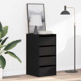 Comodă cu sertare Stejar negru 40 x 41 x 76 cm Lemn compozit
