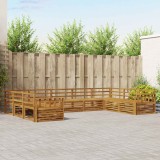 vidaXL Seturi de canapele 9 pcs natural Lemn Solid de Acacia 3374119