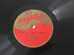 Disc de gramofon, Radiola Electro Record, Made in Hungary (mapa este Ceha) foto