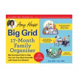 2024 Amy Knapp&#039;s Big Grid Family Organizer Wall Calendar: August 2023 - December 2024