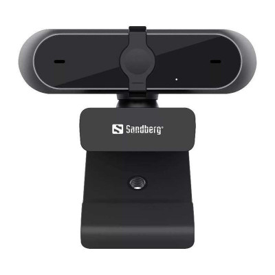 Camera web Sandberg, Full HD, 1080p, USB, microfon stereo, indicator LED, Negru foto