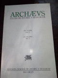 Archaeus Studii de istorie a religiilor an II si an III 1998 -99