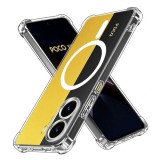 Husa antisoc pentru xiaomi poco x7 pro, airbag magsafe, 4 colturi ranforsate, clear