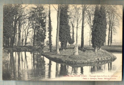 AD 32 C. P. VECHE - BOURY-EN-VEXIN(OISE)-PARC DU CHATEAU- CIRCULATA 1917 -FRANTA foto