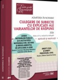 Admiterea in notariat. Culegere de subiecte cu explicatii ale variantelor de răspuns - 2026 - Carmen Nicoleta Barbieru, Diana-Geanina Ionas, Gabriela