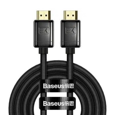 Cablu video Baseus High Definition V2, HDMI 2.1 tata - HDMI 2.1 tata, 3D, HDR foto