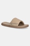 UGG papuci Seaside II Slide bărbați, culoarea bej, 1166593-MDSD