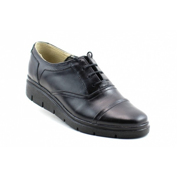 Pantofi dama casual din piele naturala, cu platforme - RUT2N