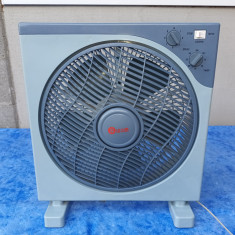 Luxim, Ventilator de Podea 30 cm, 50W, Temporizator, Gri