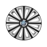 Set 4 capace roti R14 Compatibil Cu Volkswagen Trend Silver-Black