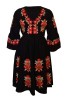 Rochie dama casual RD2, negru , marimea M, Bumbac