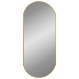 Oglinda de perete, auriu, 80x35 cm, ovala