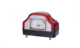 Lampa LED Numar Inmatriculare Horpol LTD232, 12-30V, Omologare E20, 96x64mm, 4 LED-uri, Rosu Semitransparent