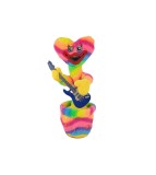 Jucarie interactiva din plush Huggy Wuggy, danseaza, canta, curcubeu, Oem