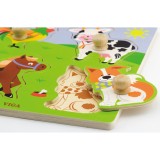 Puzzle cu manere - animale de la ferma, Viga