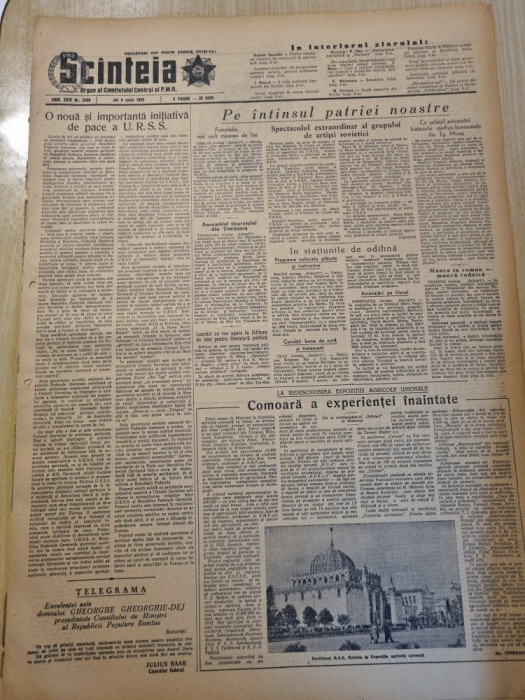 scanteia 9 iunie 1955-art. timisoara,constanta,targu mures,craiova