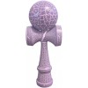 Kendama X Originala, Profesionala, Cyrax, Kendama Cracked, din Lemn &ndash; 18 cm, Lila/Alb