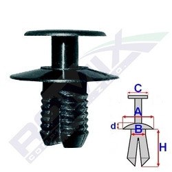 Set 10 clipsuri fixare BMW Mercedes C10032 foto